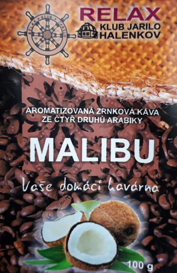 Malibu 100g - aromatizovan zrnkov kva 100% arabika