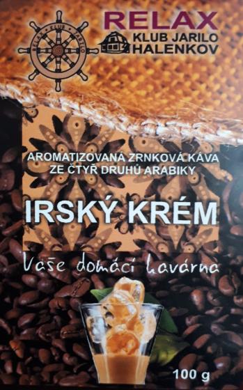 Irsk krm 100g - aromatizovan zrnkov kva 100% arabika